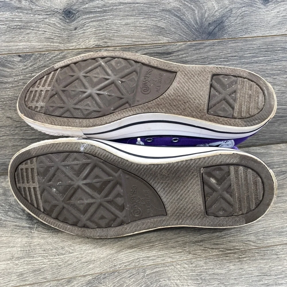 Converse Chuck Taylor All Star High Top Womens 7.5 Purple Canvas Sneakers